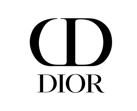 dior black and white logo